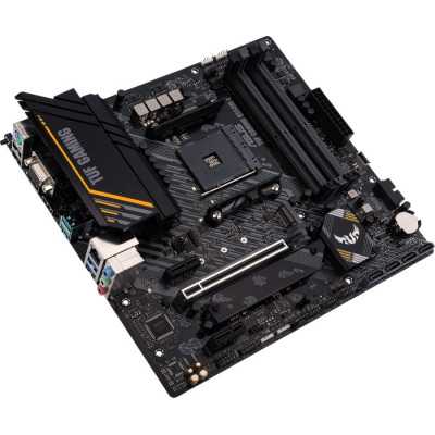 Asus TUF GAMING B550M-E Processor family AMD, Processor socket AM4, DDR4 DIMM, Memory slots 4, Supported hard disk drive interfa