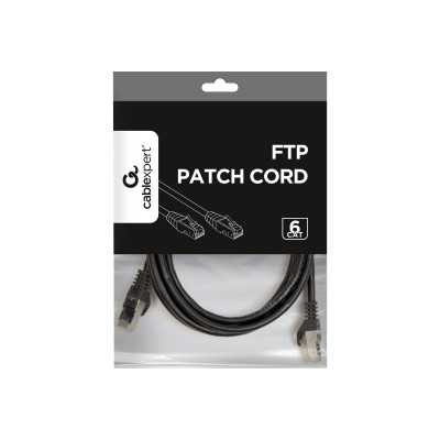 Gembird Patch cord FTP Cat6 2 m, Black