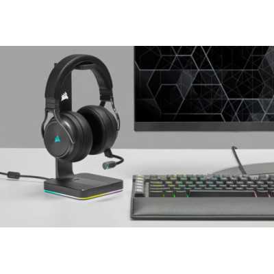 Corsair High-Fidelity Gaming Headset VIRTUOSO RGB WIRELESS XT Built-in microphone, Over-Ear, Black