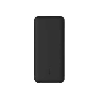 Belkin BOOST CHARGE Plus Power Bank 10000 mAh, Integrated LTG and USB-C cables, Black, 18 W