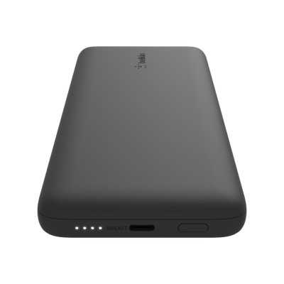 Belkin BOOST CHARGE Plus Power Bank 10000 mAh, Integrated LTG and USB-C cables, Black, 18 W