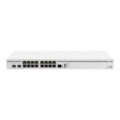 Mikrotik Cloud Core Router CCR2004-16G-2S+, 2x10G SFP+ ports, 16x Gigabit LAN ports, 1x RJ45 Serial port, 4 core CPU, 4 GB RAM, 