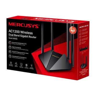 Mercusys AC1200 Wireless Dual Band Gigabit Router MR30G 802.11ac, 867+300 Mbit/s, Ethernet LAN (RJ-45) ports 2 Gigabit LAN Ports