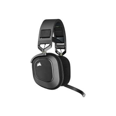 Corsair Gaming Headset RGB HS80 Built-in microphone, Carbon, Wireless, Over-Ear, Wireless