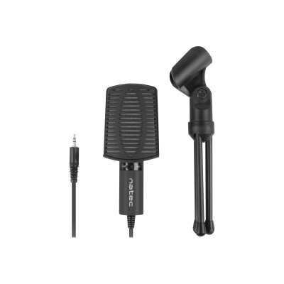 Natec Microphone NMI-1236 Asp Black, Wired