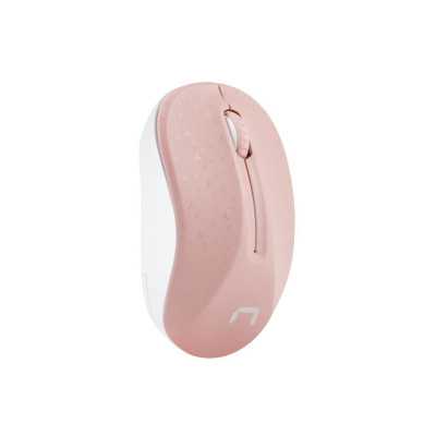 Natec Mouse, Toucan, Wireless, 1600 DPI, Optical, Pink-White