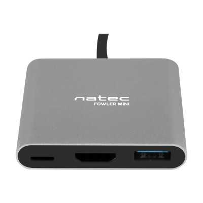 Natec Multi-Port Adapter, Fowler, USB-C, HDMI, USB 3.0