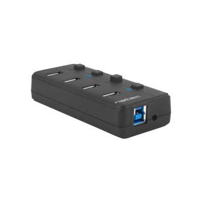 Natec USB 3.0 HUB, Mantis 2, 4-Port, On/Off with AC Adapter