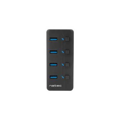 Natec USB 3.0 HUB, Mantis 2, 4-Port, On/Off with AC Adapter