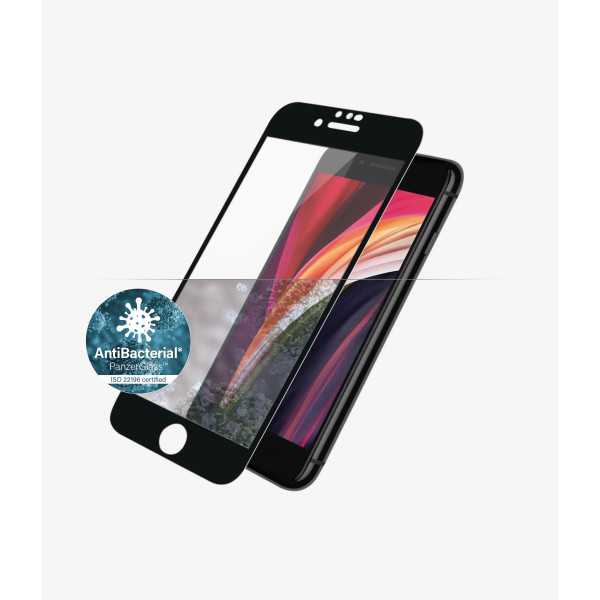 PanzerGlass Apple, iPhone 6/6s/7/8/SE 2020, Hybrid glass, Black, Screen Protector