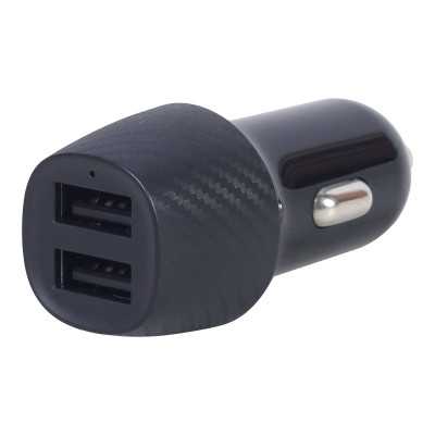 Gembird 2-port USB car charger TA-U2C48A-CAR-01 Black