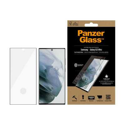 PanzerGlass Samsung, Galaxy S22 Ultra, Tempered glass, Black, Screen Protector