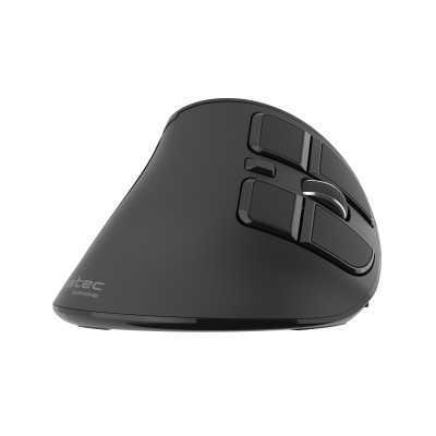 Natec Vertical Mouse Euphonie Wireless, Black, Optical