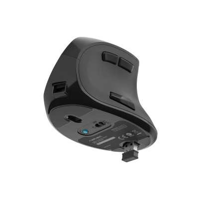 Natec Vertical Mouse Euphonie Wireless, Black, Optical