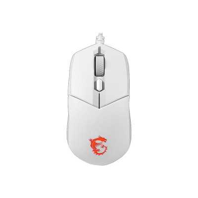 MSI Clutch GM11 Optical, RGB LED light, White, Gaming Mouse, 1000 Hz