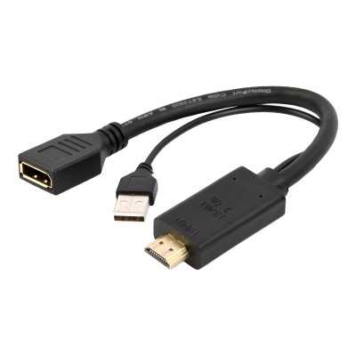 Cablexpert Active 4K HDMI to DisplayPort Adapter A-HDMIM-DPF-01 Black, HDMI to DisplayPort, 0.1 m