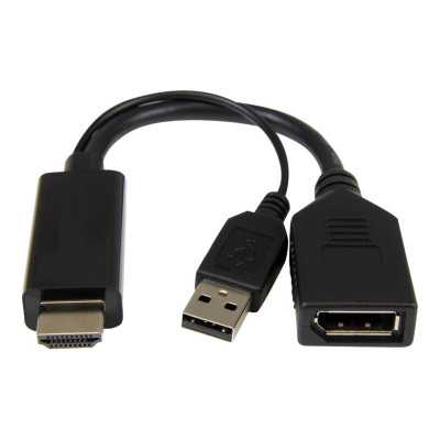 Cablexpert Active 4K HDMI to DisplayPort Adapter A-HDMIM-DPF-01 Black, HDMI to DisplayPort, 0.1 m