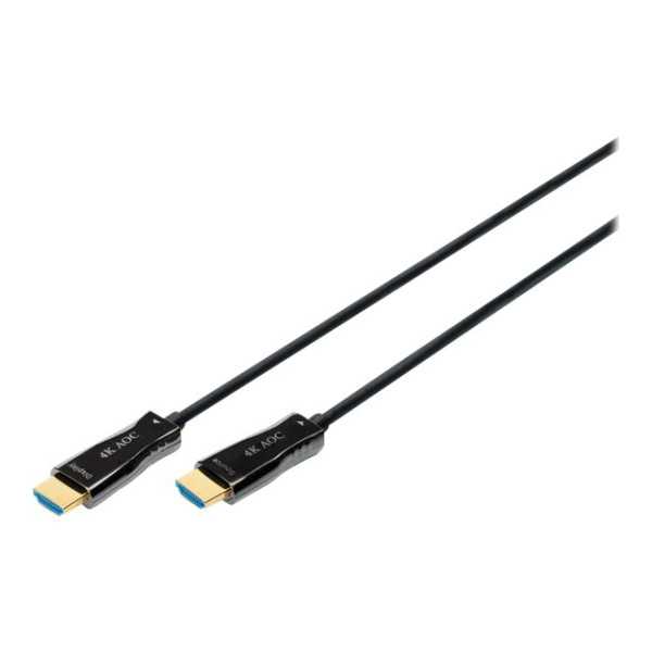 Digitus HDMI AOC hibridinio pluošto jungties kabelis AK-330125-100-S HDMI į HDMI, 10 m