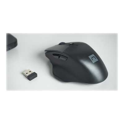 Natec Mouse, BlackBird 2, Silent, Wireless, 1600 DPI, Optical, Black