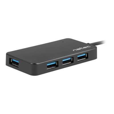 Natec 4 Port Hub With USB 3.0 Moth NHU-1342 0.15 m, Black