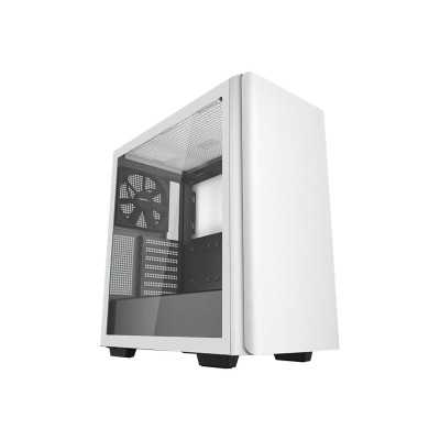 Deepcool MID TOWER CASE CK500 Side window, White, Mid-Tower, Power supply included No