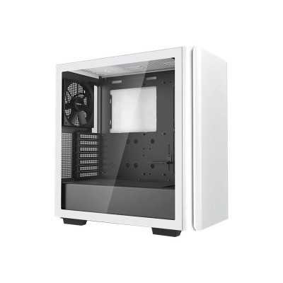 Deepcool MID TOWER CASE CK500 Side window, White, Mid-Tower, Power supply included No