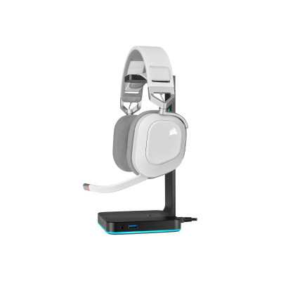 Corsair Gaming Headset HS80 RGB Built-in microphone, White, Over-Ear, Wireless