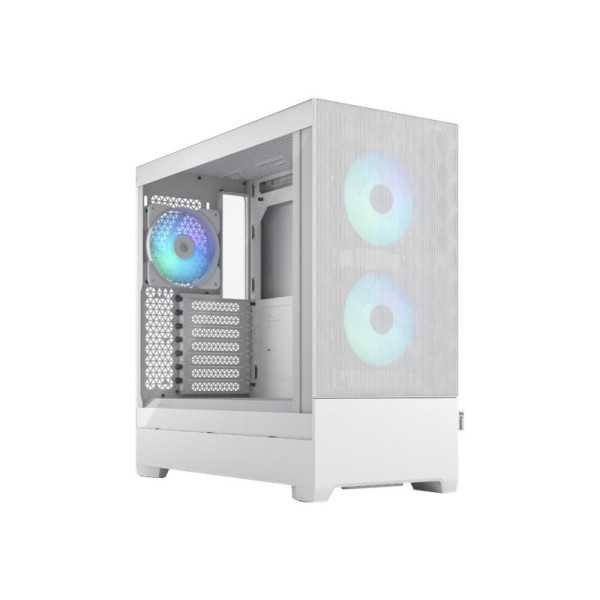 Fractal Design Pop Air RGB White TG Clear Tint, ATX, mATX, Mini ITX, Maitinimo šaltinis nėra