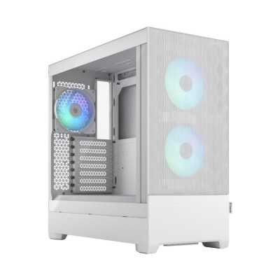 Fractal Design Pop Air RGB White TG Clear Tint, ATX, mATX, Mini ITX, Power supply included No