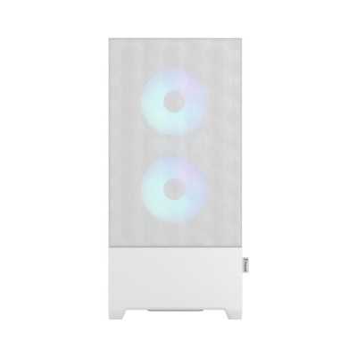 Fractal Design Pop Air RGB White TG Clear Tint, ATX, mATX, Mini ITX, Power supply included No