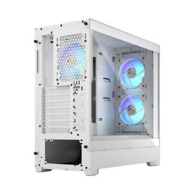 Fractal Design Pop Air RGB White TG Clear Tint, ATX, mATX, Mini ITX, Power supply included No