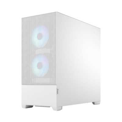 Fractal Design Pop Air RGB White TG Clear Tint, ATX, mATX, Mini ITX, Power supply included No