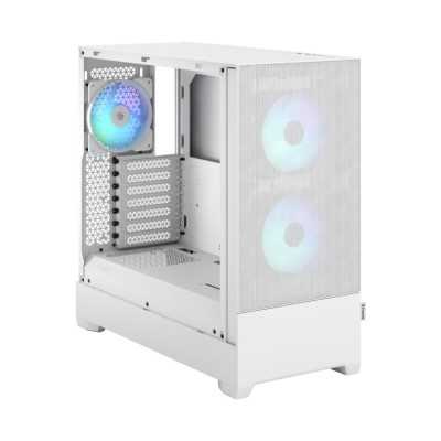 Fractal Design Pop Air RGB White TG Clear Tint, ATX, mATX, Mini ITX, Power supply included No