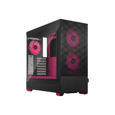 Fractal Design Pop Air RGB Magenta Core TG Clear Tint, ATX, mATX, Mini ITX, Power supply included No