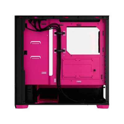 Fractal Design Pop Air RGB Magenta Core TG Clear Tint, ATX, mATX, Mini ITX, Power supply included No