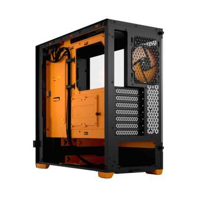 Fractal Design Pop Air RGB Orange Core TG Clear Tint, ATX, mATX, Mini ITX, Power supply included No