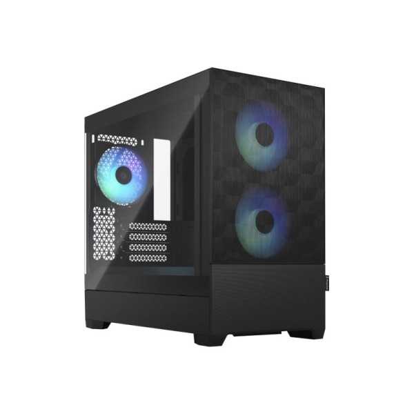 Fractal Design Pop Mini Air RGB Black TG Clear Tint, mATX, Mini ITX, Maitinimo šaltinis nėra