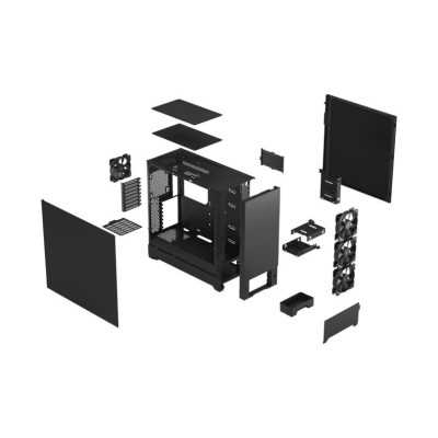 Fractal Design Pop XL Black Solid, E-ATX up to 280 mm, ATX , mATX, Mini ITX, Power supply included No