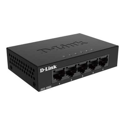 D-Link Ethernet Switch DGS-105GL/E Unmanaged, Desktop, 1 Gbps (RJ-45) ports quantity 5