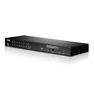 Aten CS1716A 16-Port PS/2-USB VGA KVM Switch with Daisy-Chain Port and USB Peripheral Support