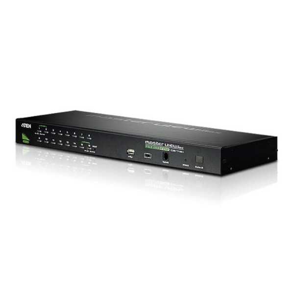 Aten CS1716A 16 prievadų PS/2-USB VGA KVM jungiklis su Daisy-Chain prievadu ir USB periferiniu palaikymu