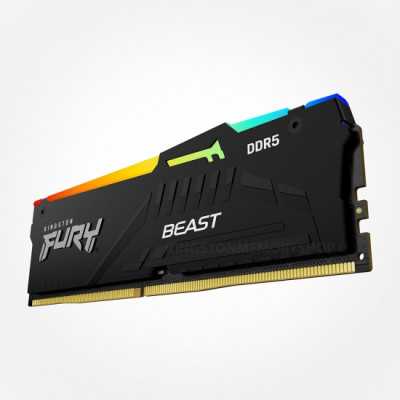 Kingston Fury Beast RGB 32 Kit (16GBx2) GB, DDR5, 5200 MHz, PC/server, Registered No, ECC No, 2x16 GB