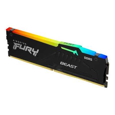 Kingston Fury Beast RGB 16 GB, DDR5, 5200 MHz, PC/server, Registered No, ECC No, 1x16 GB