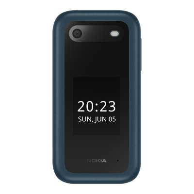 Nokia 2660 Flip Blue, 2.8 ", TFT LCD, 240 x 320, Unisoc, T107, Internal RAM 0.048 GB, 0.128 GB, microSDHC, Dual SIM, Main camera