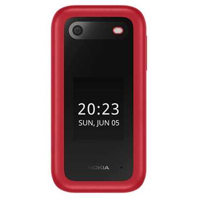 Nokia 2660 TA-1469 Red, 2.8 ", 48 MB, TFT LCD, 240 x 320, Unisoc, T107, Internal RAM 0.048 GB, 0.128 GB, microSDHC, Dual SIM, Ma