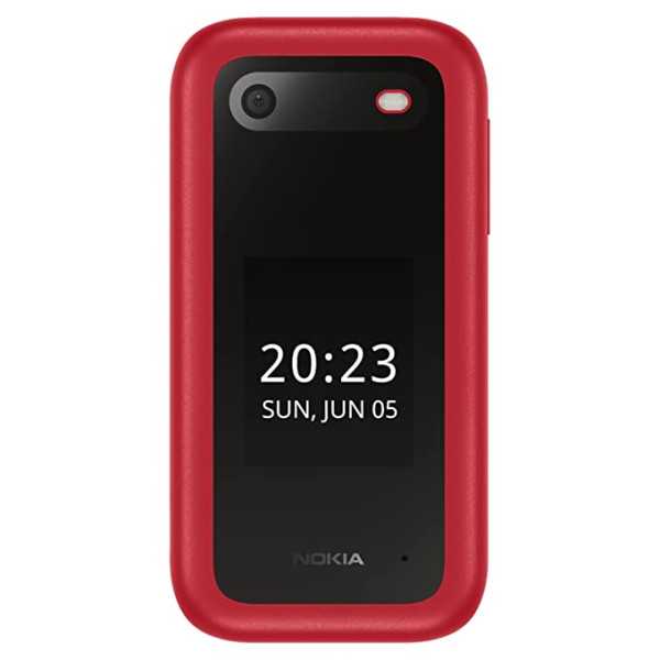 Nokia 2660 TA-1469 Raudona, 2,8 colio, 48 MB, TFT LCD, 240 x 320, Unisoc, T107, vidinė RAM 0,048 GB, 0,128 GB, microSDHC, Dvi SI