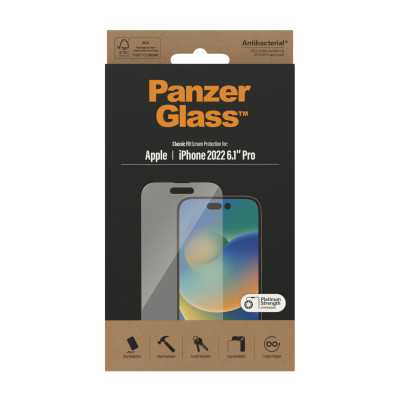 PanzerGlass Screen protector, Apple, iPhone 14 Pro, Glass, Transparent