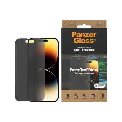 PanzerGlass Screen protector, Apple, iPhone 14 Pro, Glass, Black, Privacy