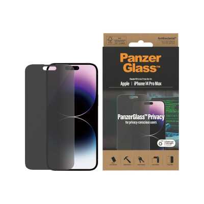 PanzerGlass Screen protector, Apple, iPhone 14 Pro Max, Glass, Black, Privacy