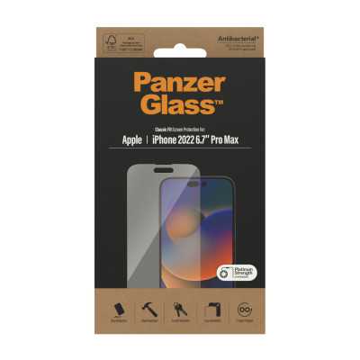 PanzerGlass Screen protector, Apple, iPhone 14 Pro Max, Glass, Transparent